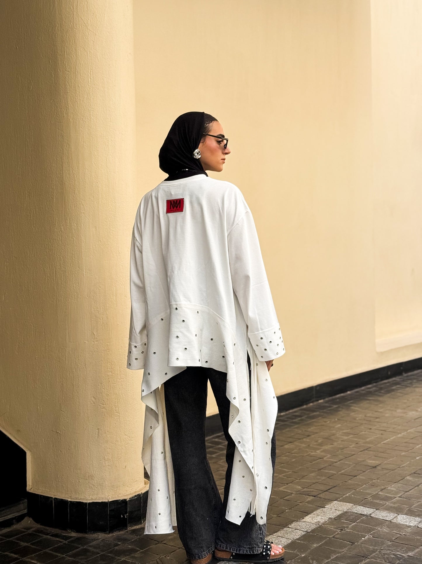 Eyelet T-shirt WHITE