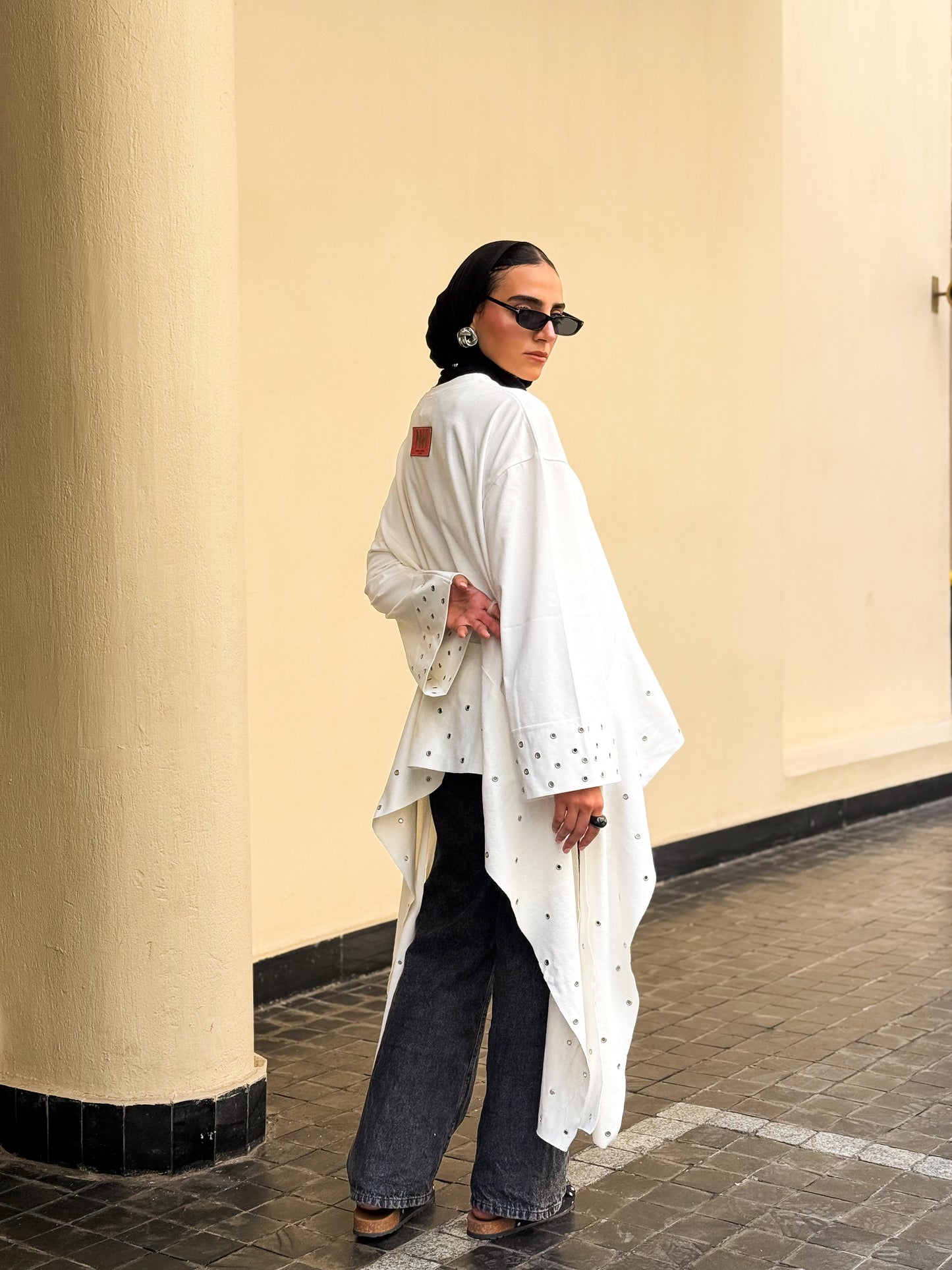 Eyelet T-shirt WHITE