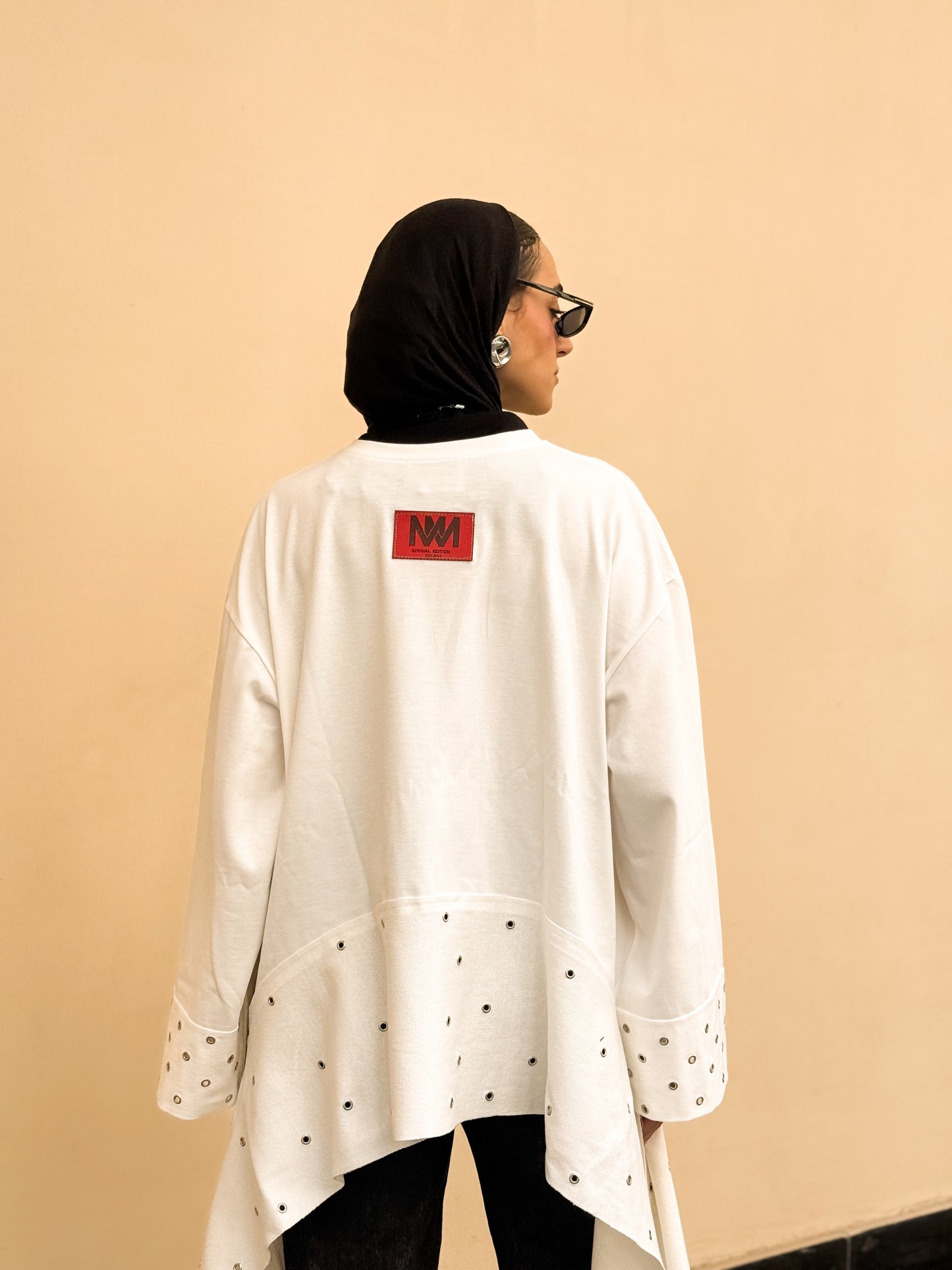 Eyelet T-shirt WHITE