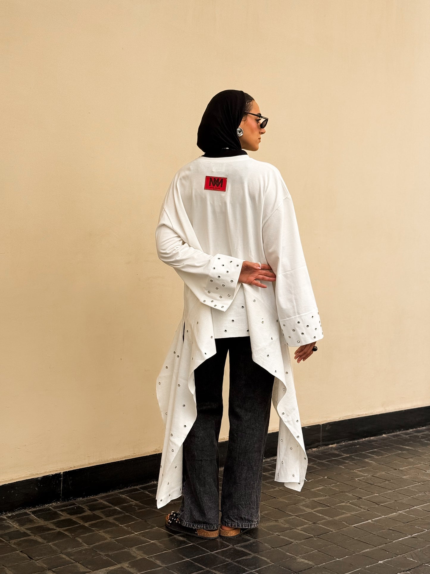 Eyelet T-shirt WHITE