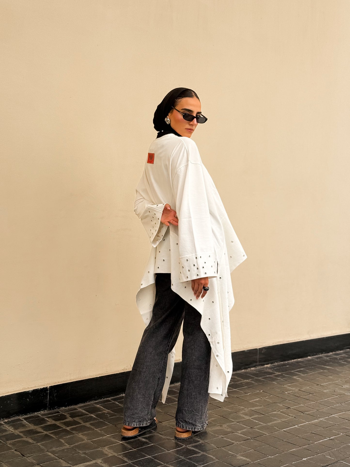 Eyelet T-shirt WHITE
