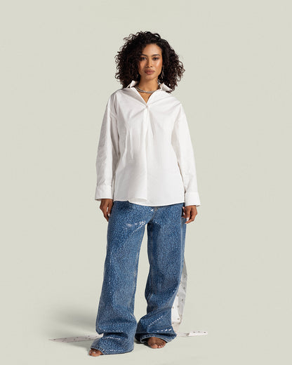 The multi-way Eyelets shirt