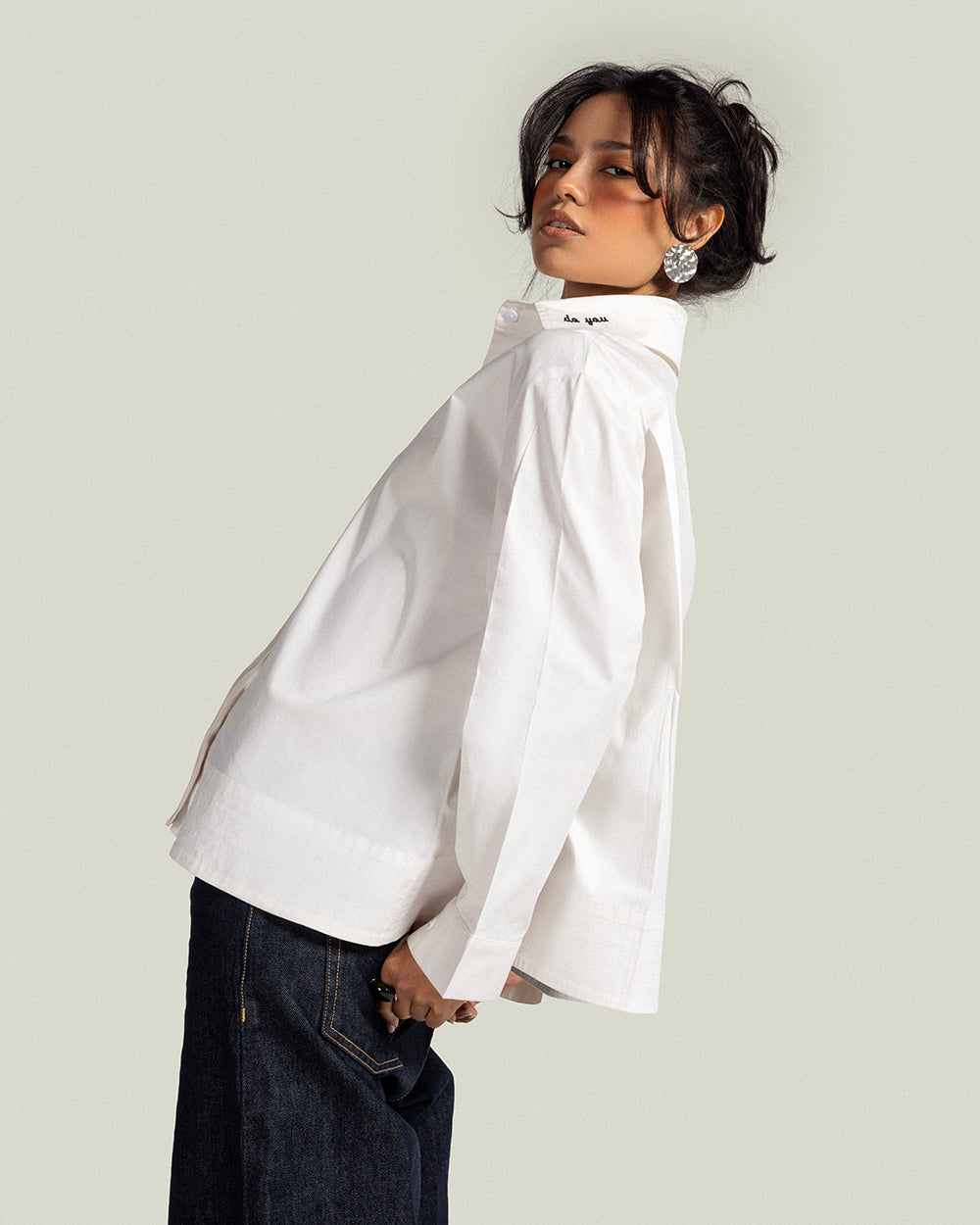 The white shirt