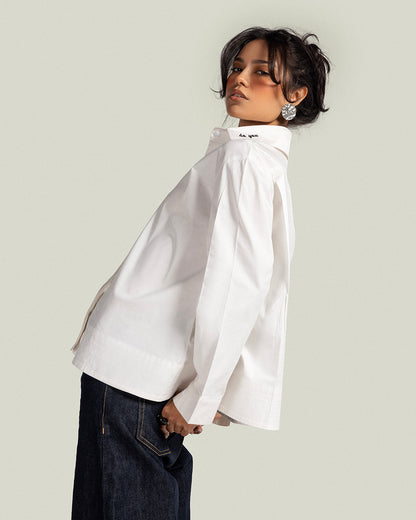 The white shirt