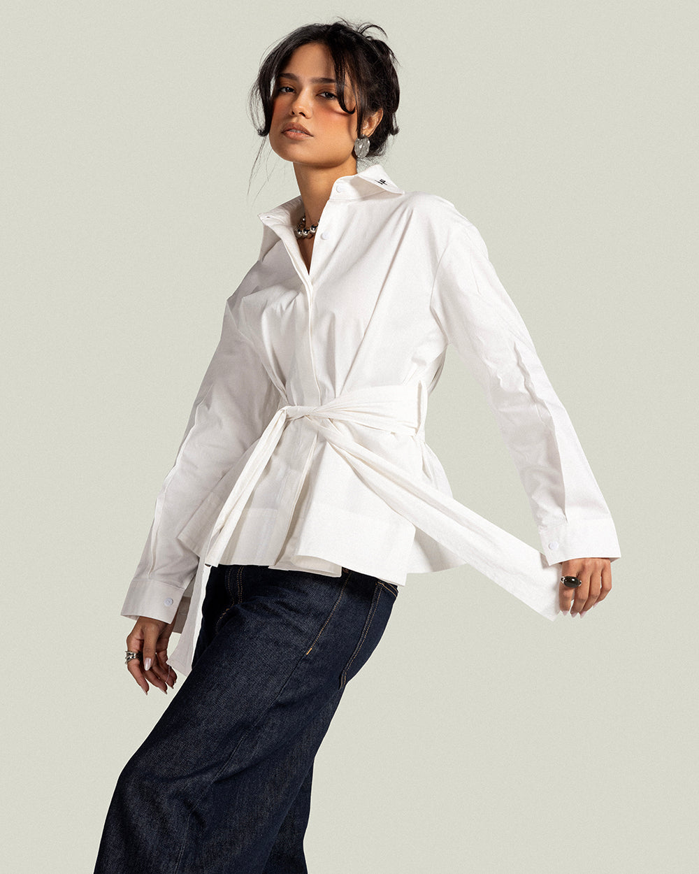 The white shirt
