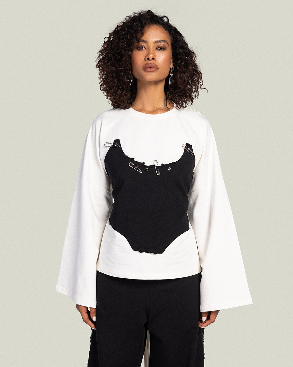 The Corset T-shirt - Noir