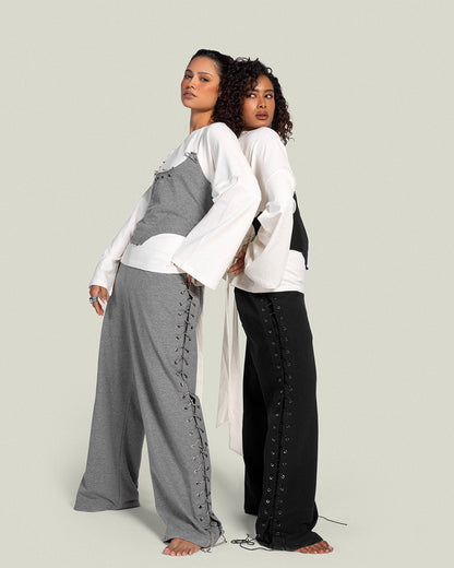 The Eyelets Sweatpants - Gray