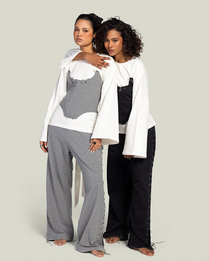 The Eyelets Sweatpants - Noir