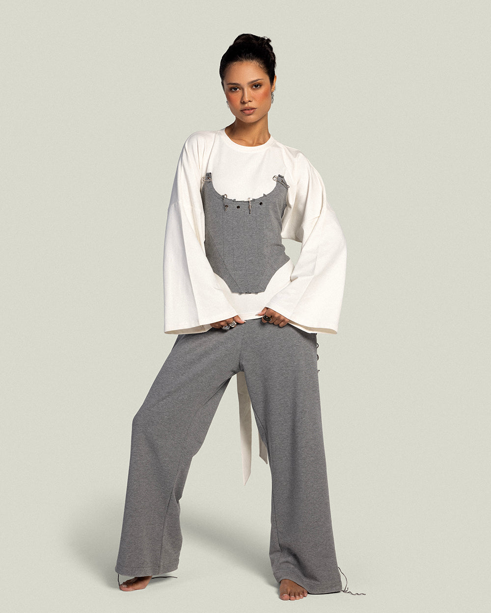 The Corset T-shirt - Pearl
