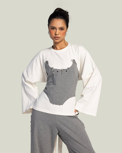 The Corset T-shirt - Pearl