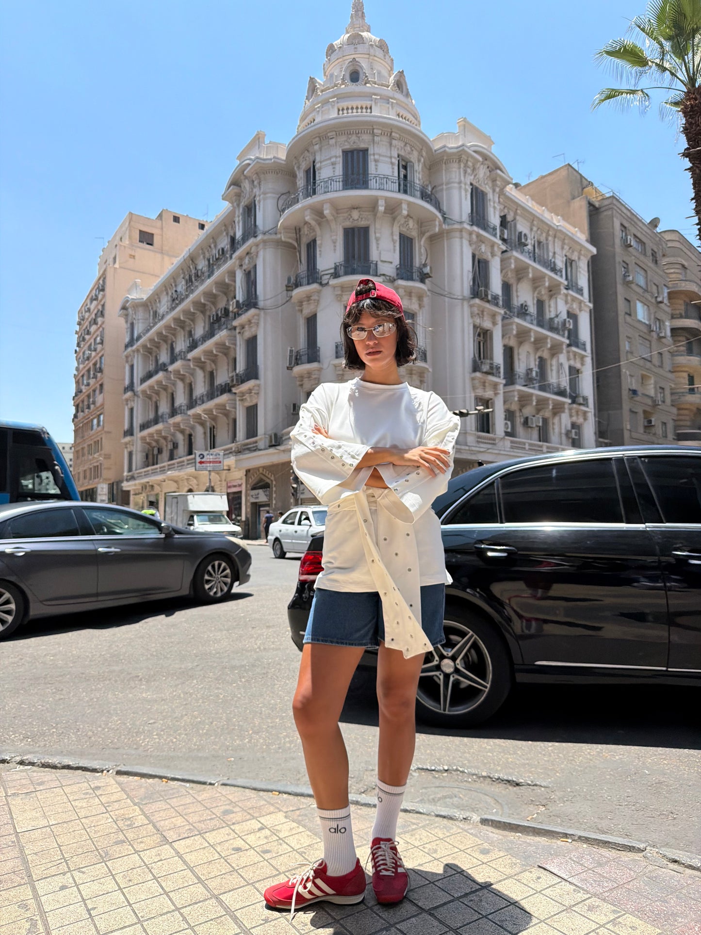The Multi-Way Eyelets T-shirt - Pearl
