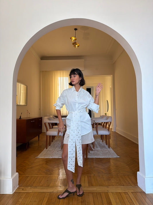 The multi-way Eyelets shirt